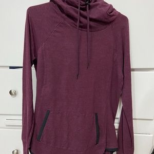 Athleta Purple Hooded Shirt size Small